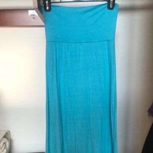 Long Blue Maxi Skirt